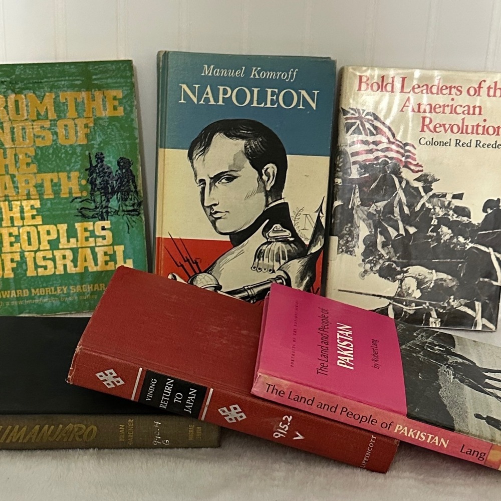 Vintage History Biography Book Lt 6pc Napoleon Israel Pakistan Japan Kilimanjaro - Picture 5 of 11